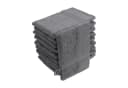 Hometex Premium Textiles Waschhandschuh 10er Set 100% Baumwolle Anthrazit Bild 4