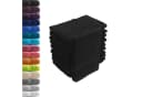 Hometex Premium Textiles Waschhandschuh 100% Baumwolle Schwarz 10er Set Bild 2