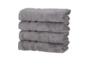 Hometex Premium Textiles Handtuch 4er Set Grau 450 g/m² Bambus-Baumwolle Bild 2