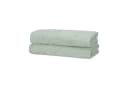 Hometex Premium Textiles Duschtücher 2er Set Grün 450 g/m² Baumwolle & Bambus Bild 2