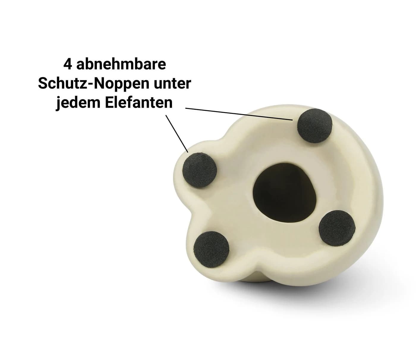 Feinknick Elefanten-Pärchen Dekofiguren Keramik Beige Grau - Bild 5