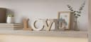 LB H&F Lilienburg Deko-Buchstaben Schriftzug Holz Liebe Bild 1