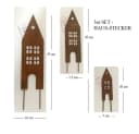 LB H&F Lilienburg 3er Set Gartenstecker Häuser Rost Metall Bild 3