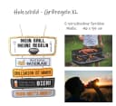 LB H&F Lilienburg BBQ Grillplatz-Schild Holz XL Grillen Bier Männer Bild 1