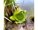 LB H&F Lilienburg Frosch Wasserspeier mit Pumpe, grün, wetterfest Bild 1