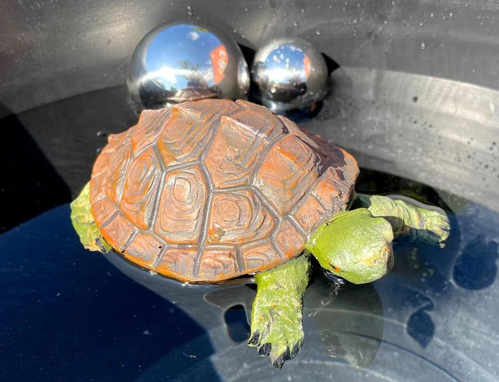 LB H&F Lilienburg Teichfigur Schildkröte Schwimmfigur - Bild 5