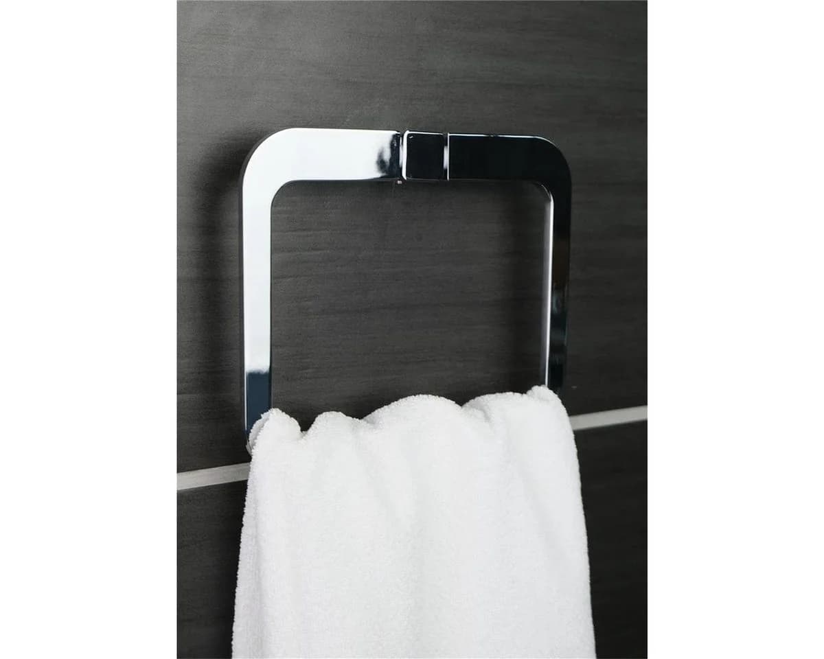 BOURGH Handtuchhalter Chrom Schwenkbar Wandmontage Silber