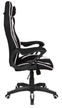 DUO COLLECTION Game-Rocker R-10 Gaming-Stuhl Schwarz/Weiß mit Nackenkissen Bild 4