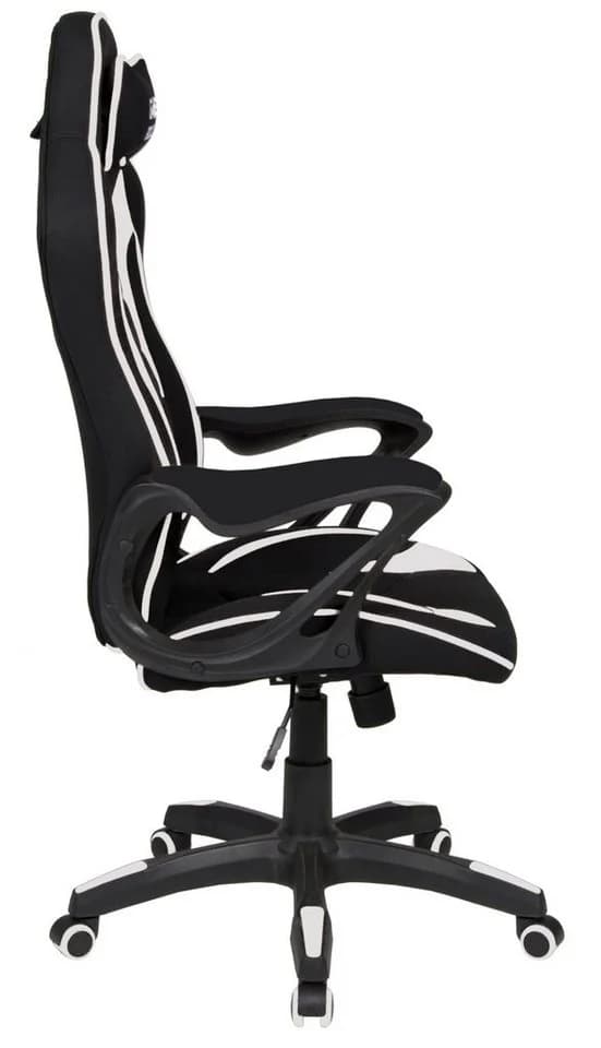 DUO COLLECTION Game-Rocker R-10 Gaming-Stuhl Schwarz/Weiß mit Nackenkissen - Bild 4