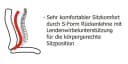 DUO COLLECTION Game-Rocker R-10 Gaming-Stuhl Schwarz/Weiß mit Nackenkissen Bild 5