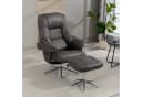 TV-Sessel Burnaby Anthrazit mit Hocker und Relaxfunktion Bild 2