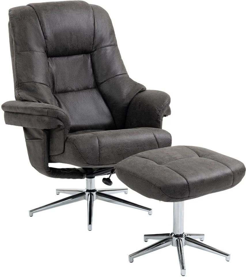 TV-Sessel Burnaby Anthrazit mit Hocker und Relaxfunktion - Bild 5