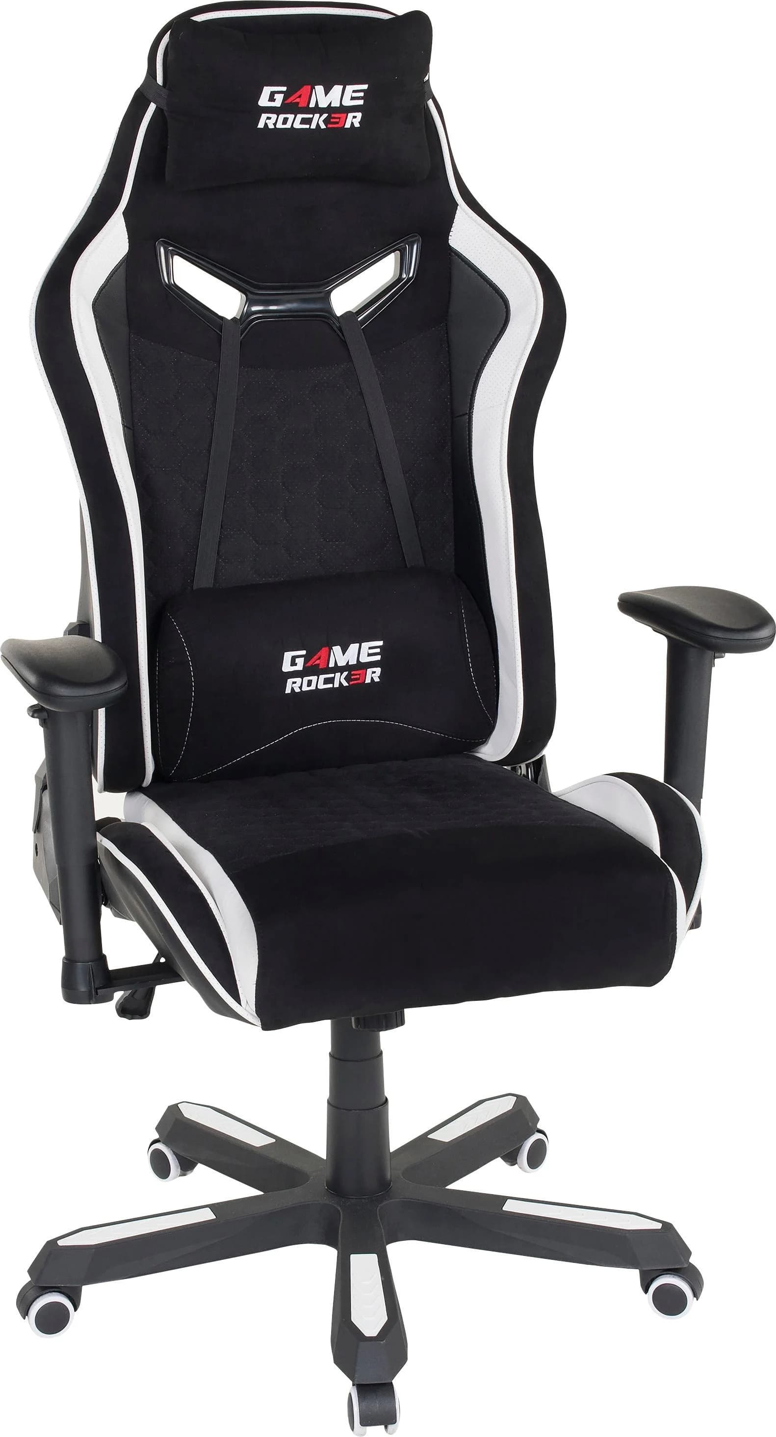 DUO COLLECTION Game Rocker G-30 L Gaming-Stuhl Schwarz/Weiß