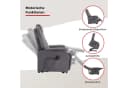 Duo Collection TV-Sessel Toronto XXL Grau Elektrische Aufstehhilfe Relax Bild 3