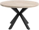 Duo Collection Damira Esstisch rund Wildeiche-Nachbildung Schwarz Bild 1