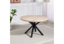 Duo Collection Damira Esstisch rund Wildeiche-Nachbildung Schwarz Bild 2