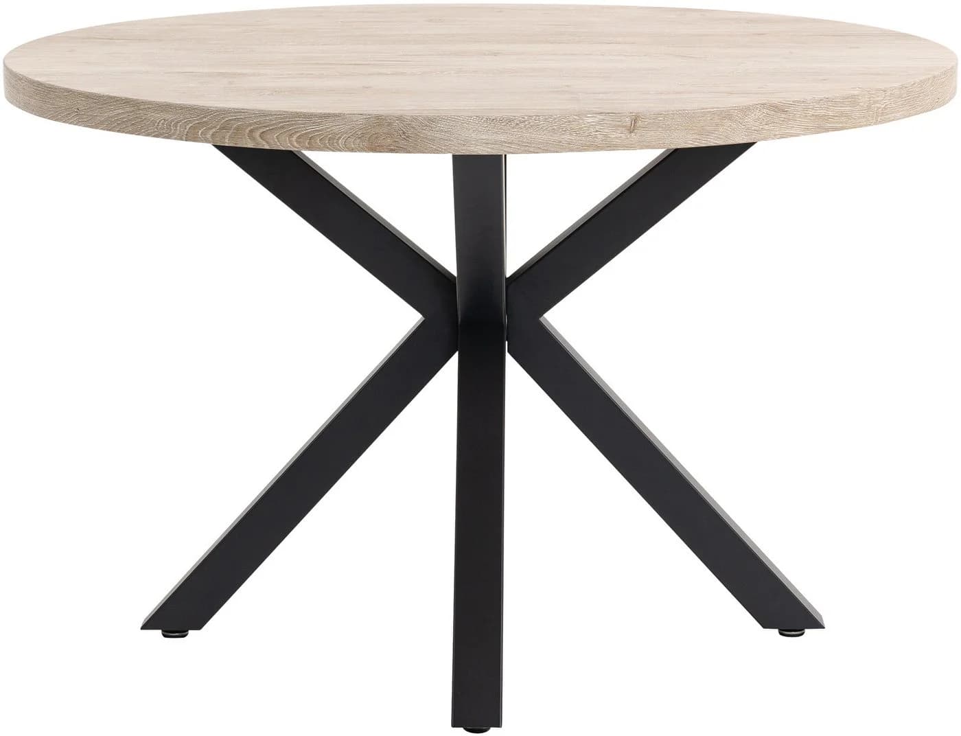 Duo Collection Damira Esstisch rund Wildeiche-Nachbildung Schwarz - Bild 5