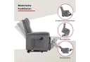TV-Sessel DUO COLLECTION Granada Grau mit elektrischer Aufstehhilfe Bild 4