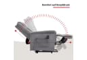TV-Sessel DUO COLLECTION Granada Grau mit elektrischer Aufstehhilfe Bild 5