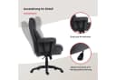 Duo Collection Chefsessel Mauro XXL Anthrazit Schwarz mit Wippfunktion Bild 3