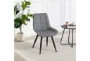 Duo Collection Esszimmerstuhl Iris 4er-Set Kieselgrau Schwarz Bild 2