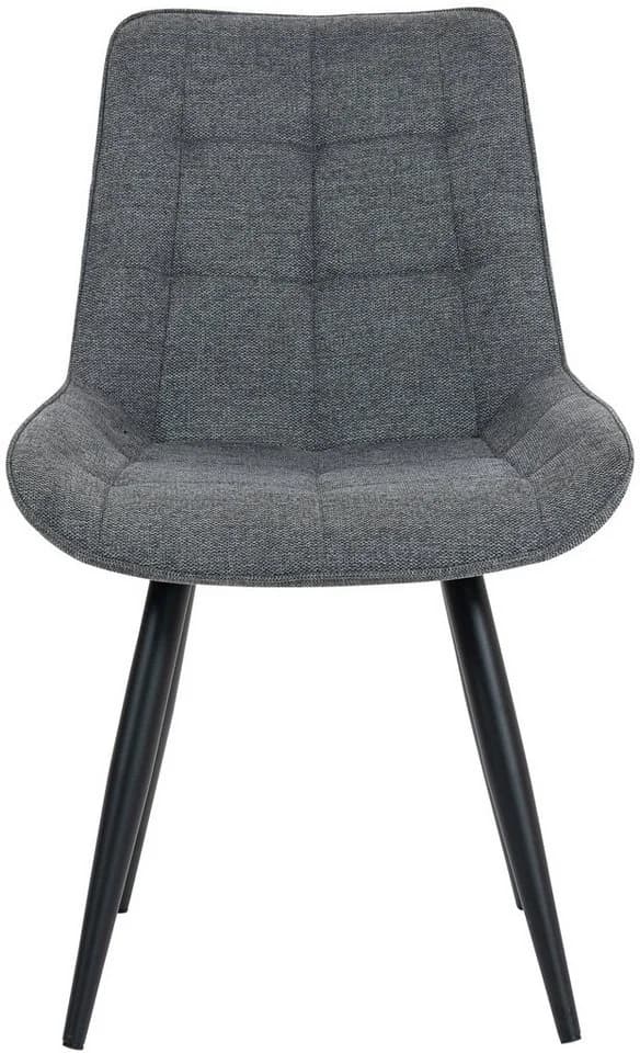 Duo Collection Esszimmerstuhl Iris 4er-Set Kieselgrau Schwarz - Bild 4