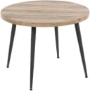 Esstisch Marla Braun Schwarz MDF Metallgestell Runde Form Bild 4