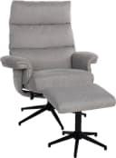 Duo Collection TV-Sessel Zalea Grau mit Hocker und Relaxfunktion Bild 1