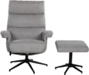 Duo Collection TV-Sessel Zalea Grau mit Hocker und Relaxfunktion Bild 2