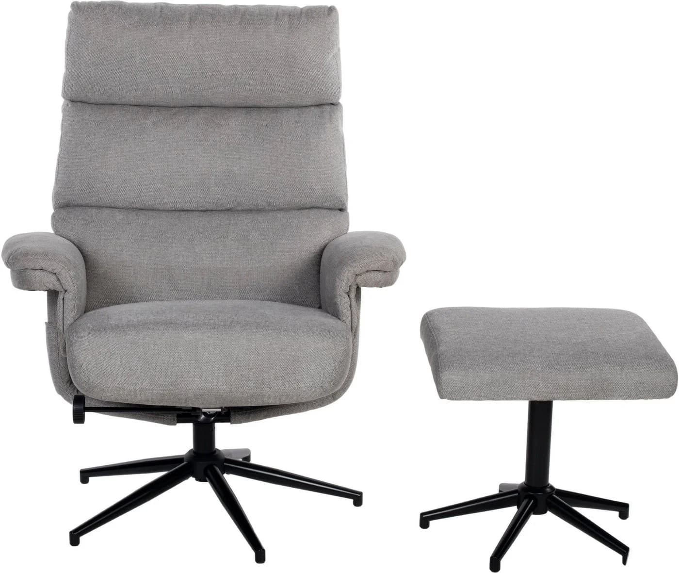 Duo Collection TV-Sessel Zalea Grau mit Hocker und Relaxfunktion - Bild 2