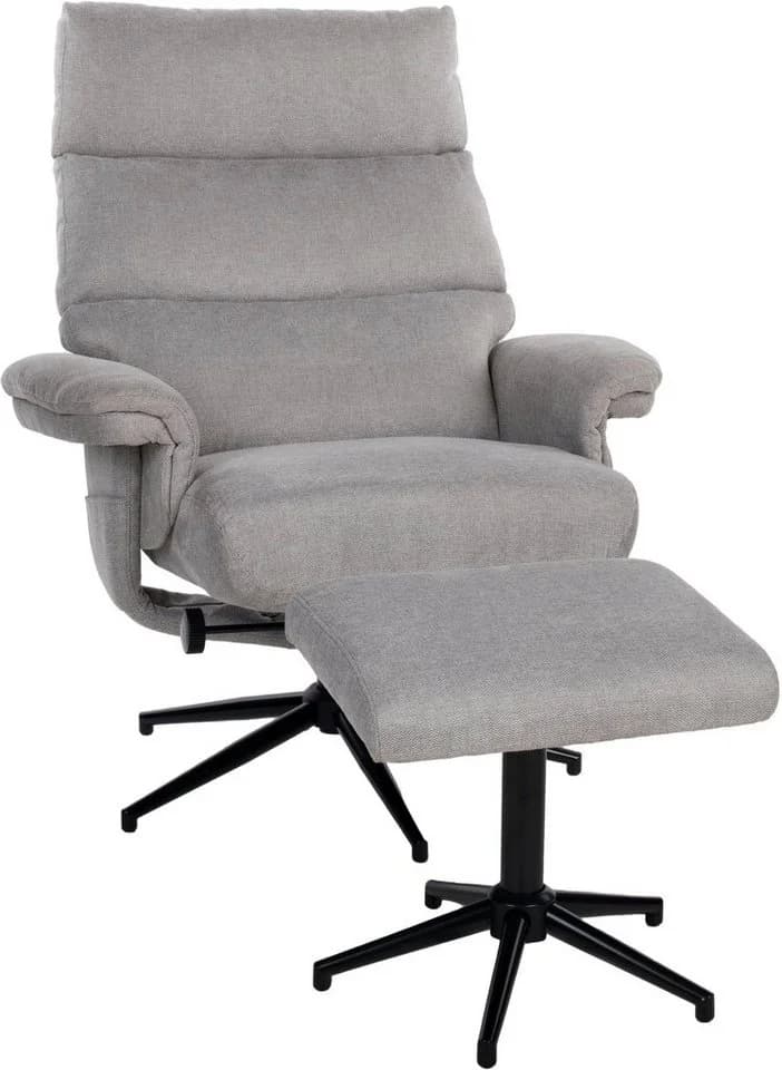 Duo Collection TV-Sessel Zalea Grau mit Hocker und Relaxfunktion - Bild 3