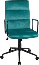Duo Collection Flora Drehstuhl Petrol Schwarz mit Wippfunktion Bild 2