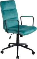 Duo Collection Flora Drehstuhl Petrol Schwarz mit Wippfunktion Bild 3