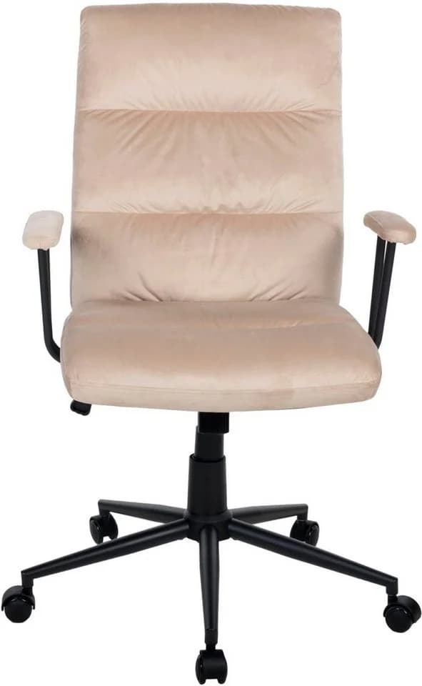 Duo Collection Drehstuhl Fina Beige Schwarz mit Armlehnen