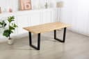 Baumkantentisch DUO COLLECTION Tisch Thea Wildeiche-Nachbildung Naturbraun Bild 1