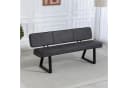 Duo Collection Tara Sitzbank mit Rückenlehne Anthrazit Schwarz Bild 2