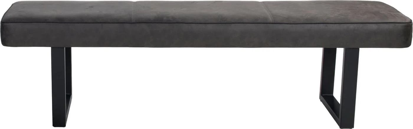 Sitzbank DUO COLLECTION Tara Bank Anthrazit Schwarz Microfaser - Bild 4