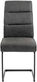 Duo Collection Esszimmerstuhl Marga Freischwinger 2er-Set Grau Microfaser Bild 4