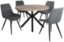 Duo Collection Essgruppe Damira & Iris 5-tlg. Grau/Schwarz Bild 1