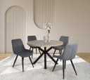Duo Collection Essgruppe Damira & Iris 5-tlg. Grau/Schwarz Bild 2