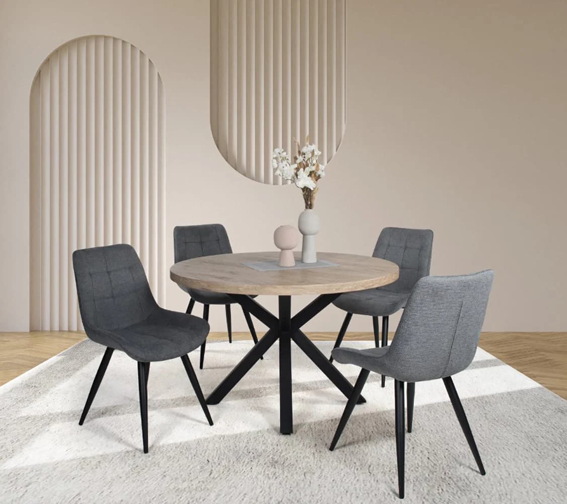 Duo Collection Essgruppe Damira & Iris 5-tlg. Grau/Schwarz - Bild 2