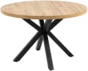 DUO COLLECTION Damira Esstisch rund Wildeiche dunkel/Schwarz Bild 1