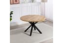 DUO COLLECTION Damira Esstisch rund Wildeiche dunkel/Schwarz Bild 2