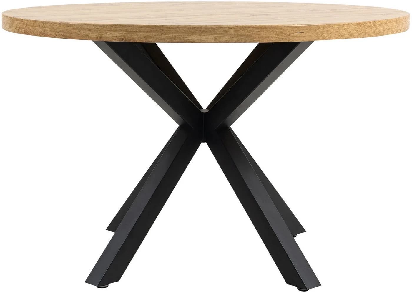DUO COLLECTION Damira Esstisch rund Wildeiche dunkel/Schwarz - Bild 4