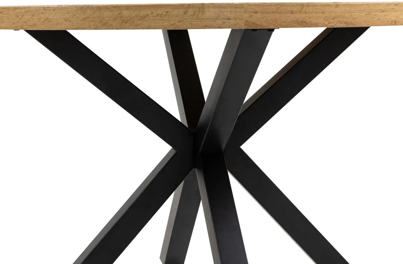 DUO COLLECTION Damira Esstisch rund Wildeiche dunkel/Schwarz - Bild 5