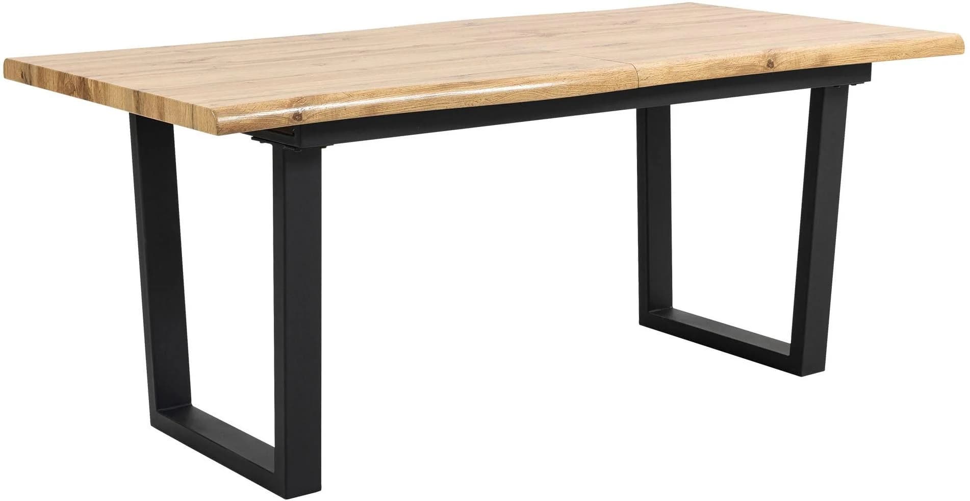 Duo Collection Ausziehtisch Wildeiche Nachbildung Schwarz