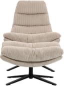 Relaxsessel DUO COLLECTION Porto Beige mit Hocker Bild 1