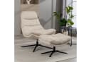 Relaxsessel DUO COLLECTION Porto Beige mit Hocker Bild 2