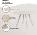 DUO COLLECTION Esstisch Pina Cashmere Rund Bild 3