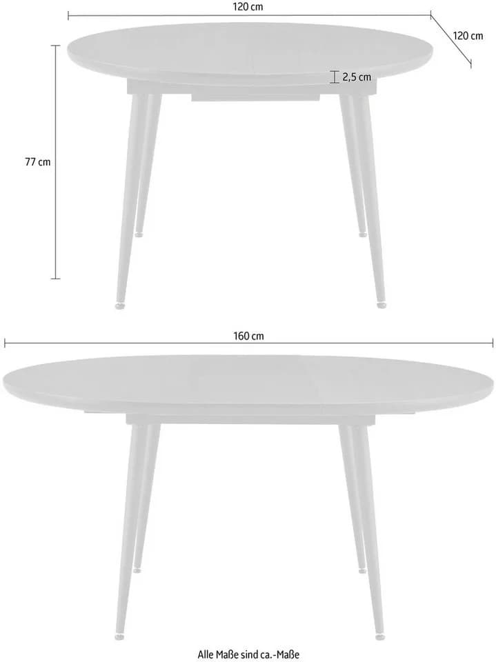 Duo Collection Esstisch Ausziehtisch Frida Wildeichenoptik - Bild 5